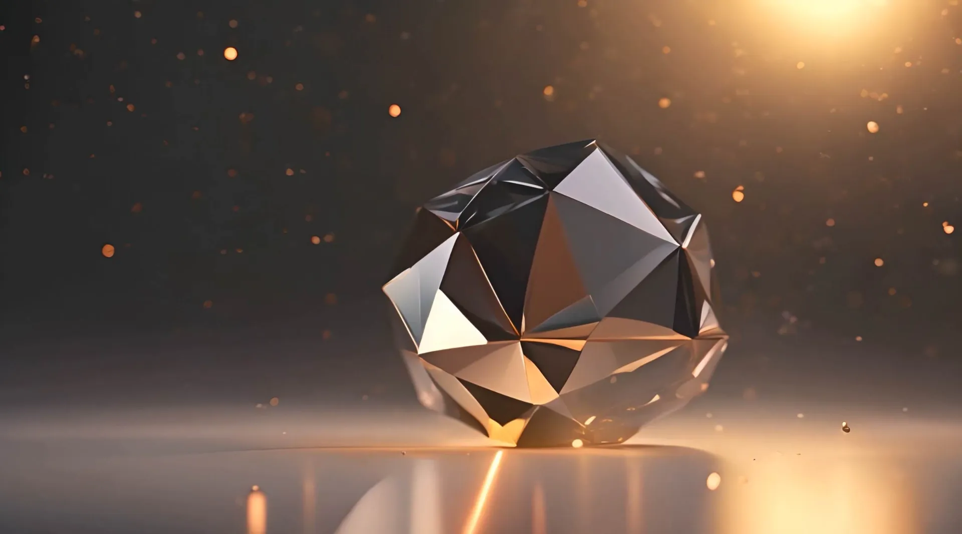 Serene Ambient Light on Crystal Structure Stock Video